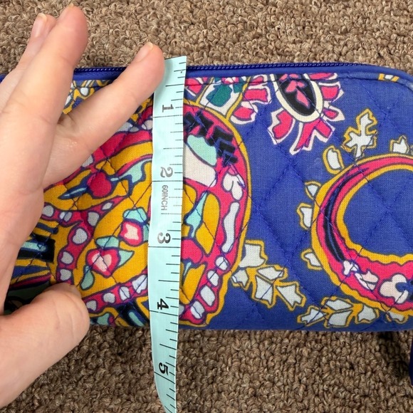 Vera Bradley RFID Georgia Zippered Wallet Romantic Paisley Pattern - Picture 5 of 6